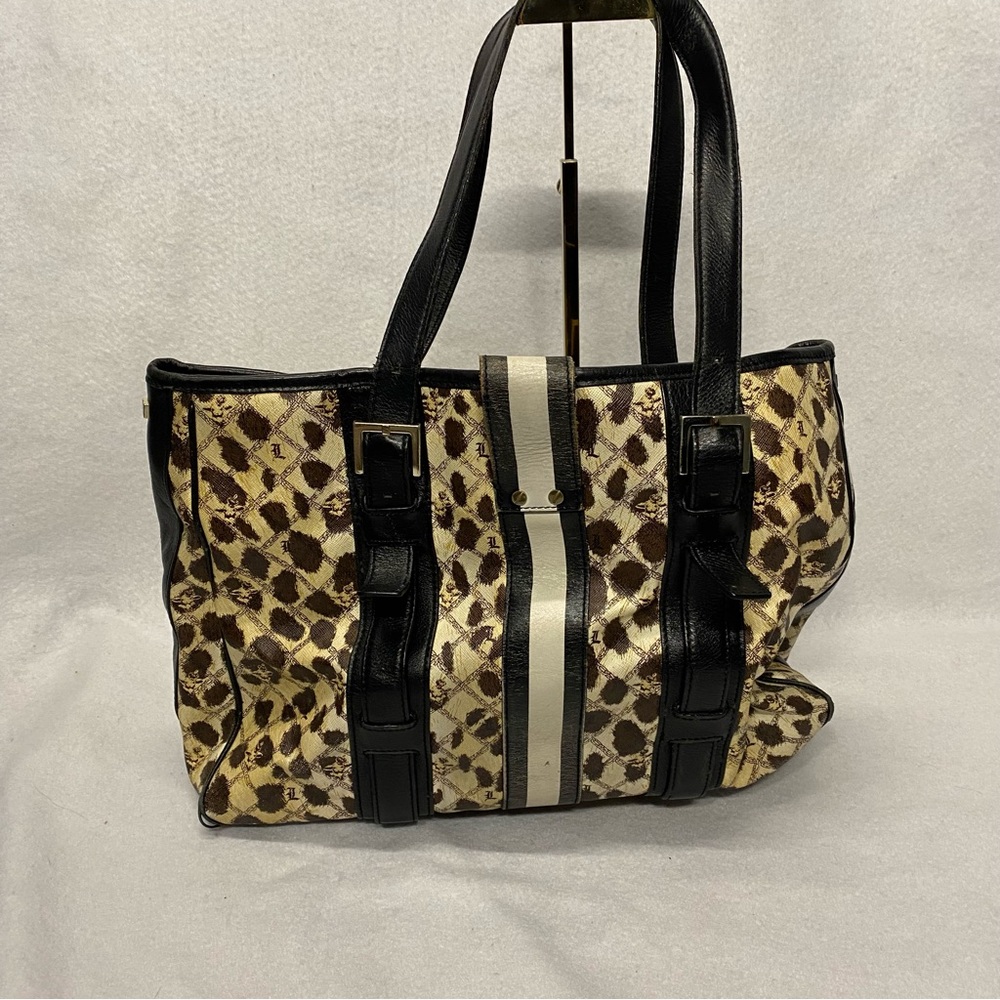 L.A.M.B. by Gwen Stefani Grantham Tote Leopard Print Luxury Designer Bag - Picture 5 of 14